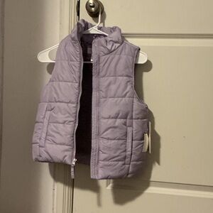 Kids Lavender Puffer Vest